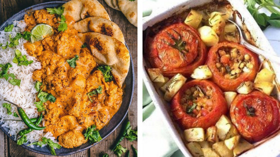 Lunch and dinner
